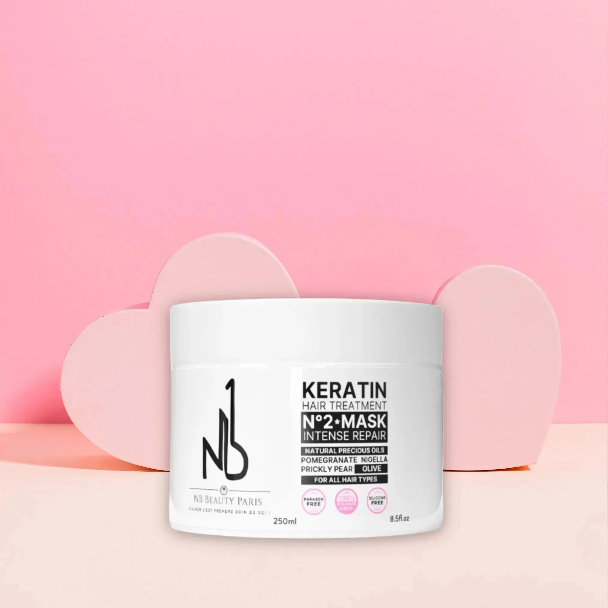 Mask Hair Repair Kératine NB1 - Soin intense Sans Sulfate - NB BEAUTY PARIS